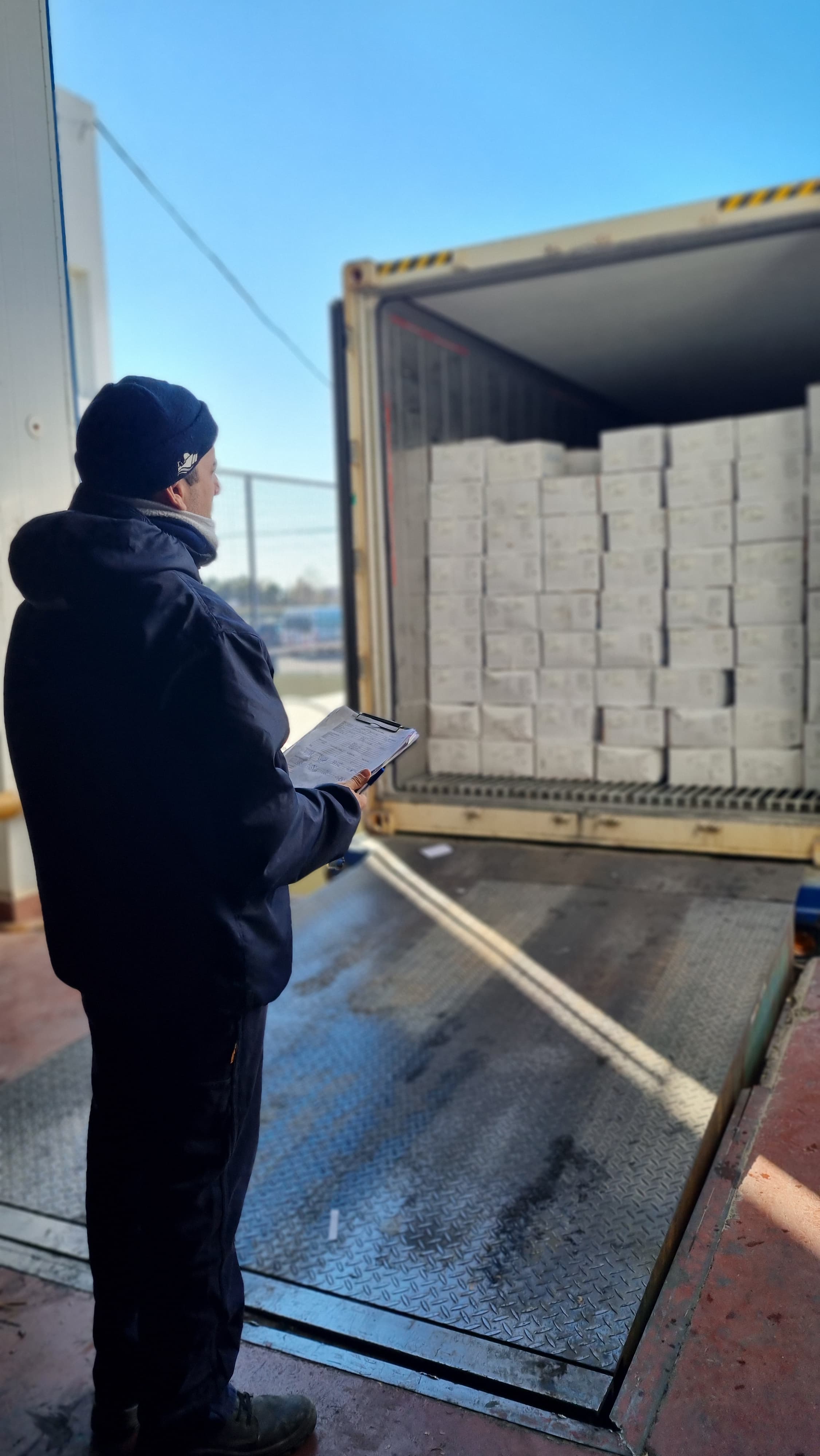 Supervisión de carga de contenedores